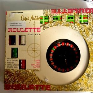 Vintage Transogram Roulette Game Set in original packaging.